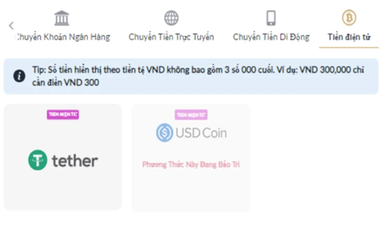nạp tiền điện tử M88