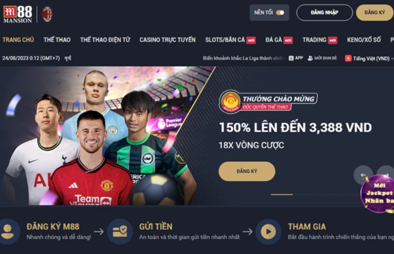 giao diện M88