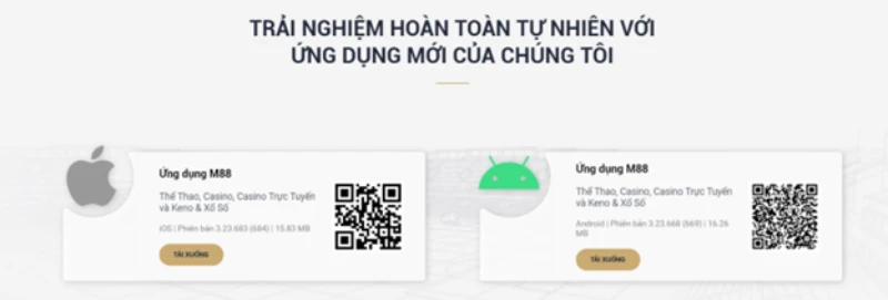 tải M88 thể thao